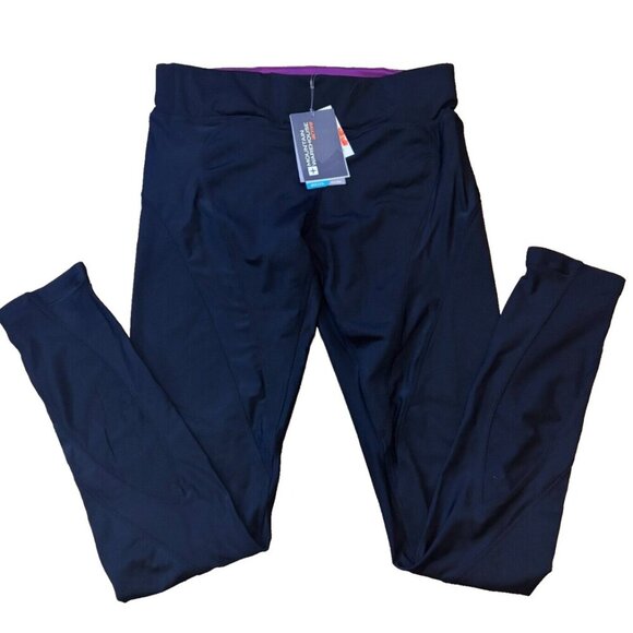 Mountain Warehouse Pants - Mountain Warehouse Hurricane Womens Tights Leggings Black Purple Size 12 NWT